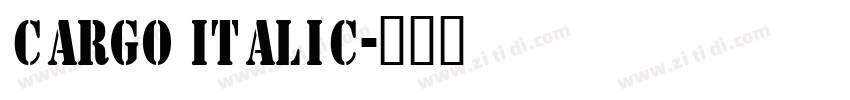 Cargo Italic字体转换